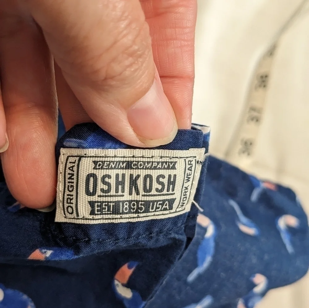 Oshkosh B'Gosh toucan button up shirt size 10/12